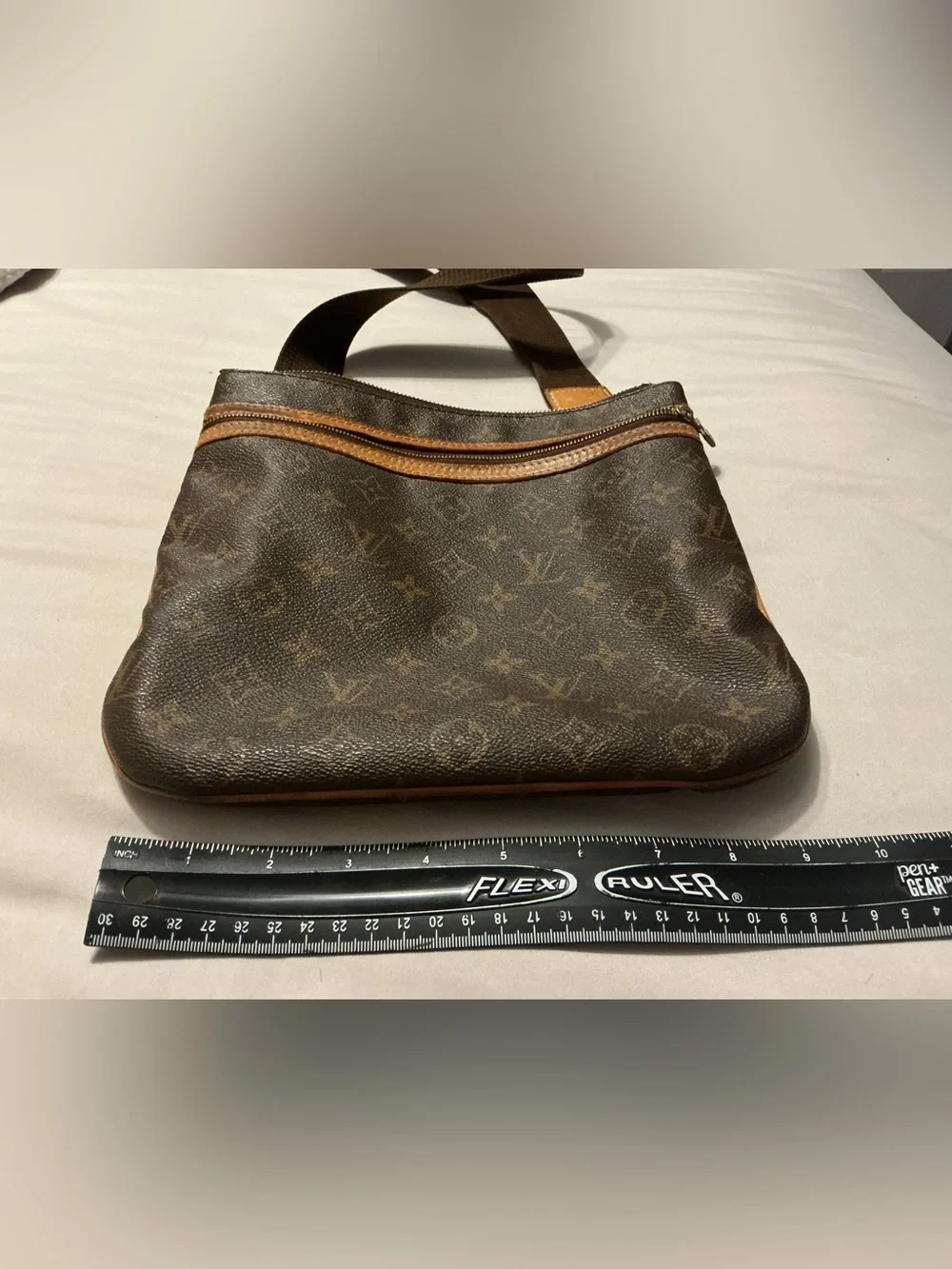 Louis Vuitton Brown Messenger Monogram Crossbody Messenger Bag